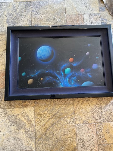 Dave Archer Original Reverse Glass Oil Painting 1993 Pathway 45 x