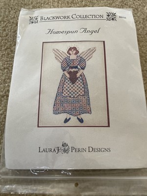 Laura J Perin Design Needlepoint Kit BK026 Homespun Angel New 2002