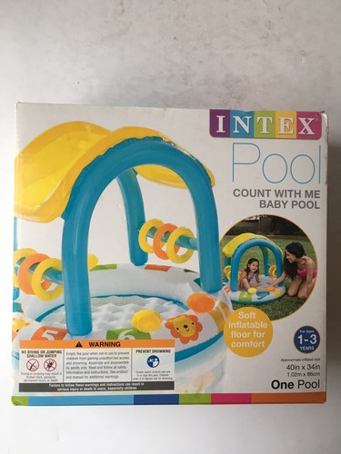 Intex Inflatable Count With Me Shaded Baby Pool
