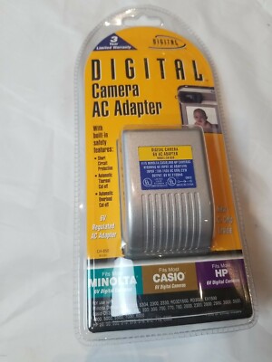 Digital Concepts Camera AC Adapter 6v fits most Minolta, Casio, HP - Brand New