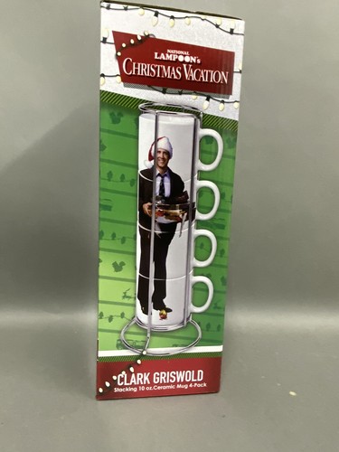 National Lampoons Christmas Vacation Stacking 10 oz Coffee Mugs Clark Griswold