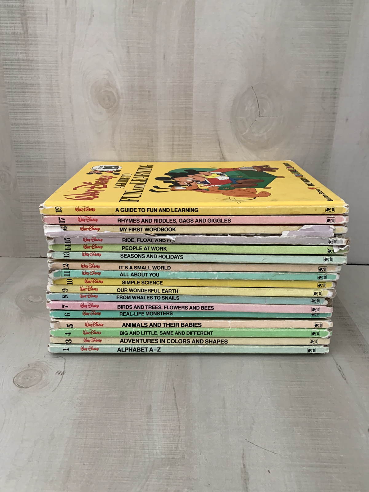 Lot of 17 Walt Disney Books Fun-To-Learn Library books vol-1