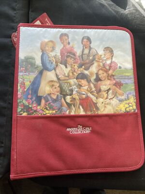 AMERICAN GIRLS COLLECTION ZIPPER 3 RING CANVAS BINDER 2004 ''Trapper Keeper'' New