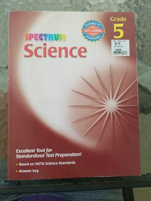 Spectrum Science Grade 5 workbook test prep copyright 2008 