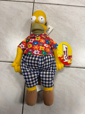 poupee homar 40 cm Vivid Imaginations 1998 The Simpsons Homer Simpson NEUF