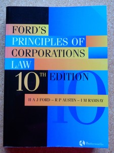 Ford principles of corporations law 14th edition