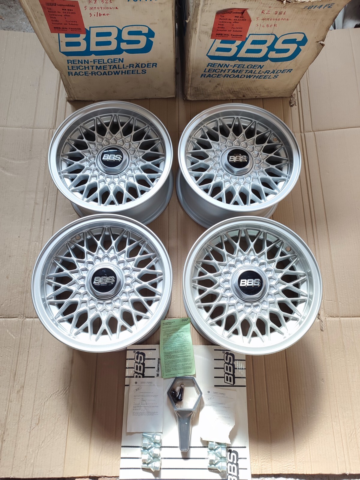 1982-1987 BMW E28 E24 E23 BBS Wheels (4) 14x7 5x120 ET18