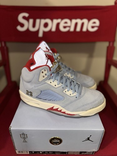 NIKE x TROPHY ROOM コラボ Air Jordan 5 Retro \"Ice Blue\" Buy Trophy Room x Air Jordan 5 Retro 'Ice Blue' - CI1899 400