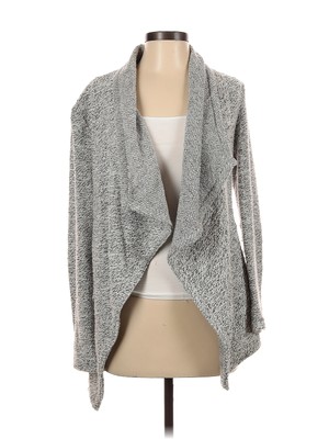 BNCI by Blanc Noir Women Gray Cardigan S