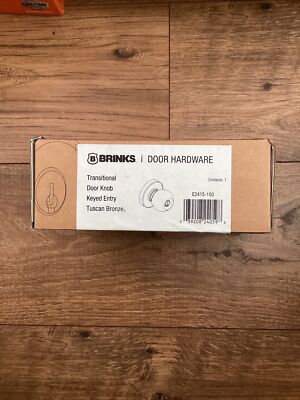 BRINKS Transitional Keyed Entry Ball Door Knob Tuscan Bronze E2415-150 NEW