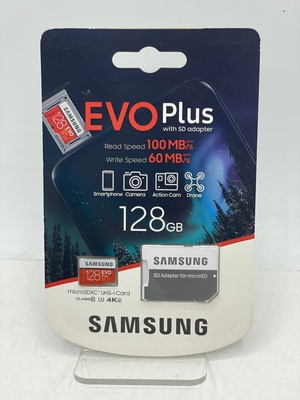 Samsung Evo Plus U3 class 10 128GB with SD Adapter - NEW