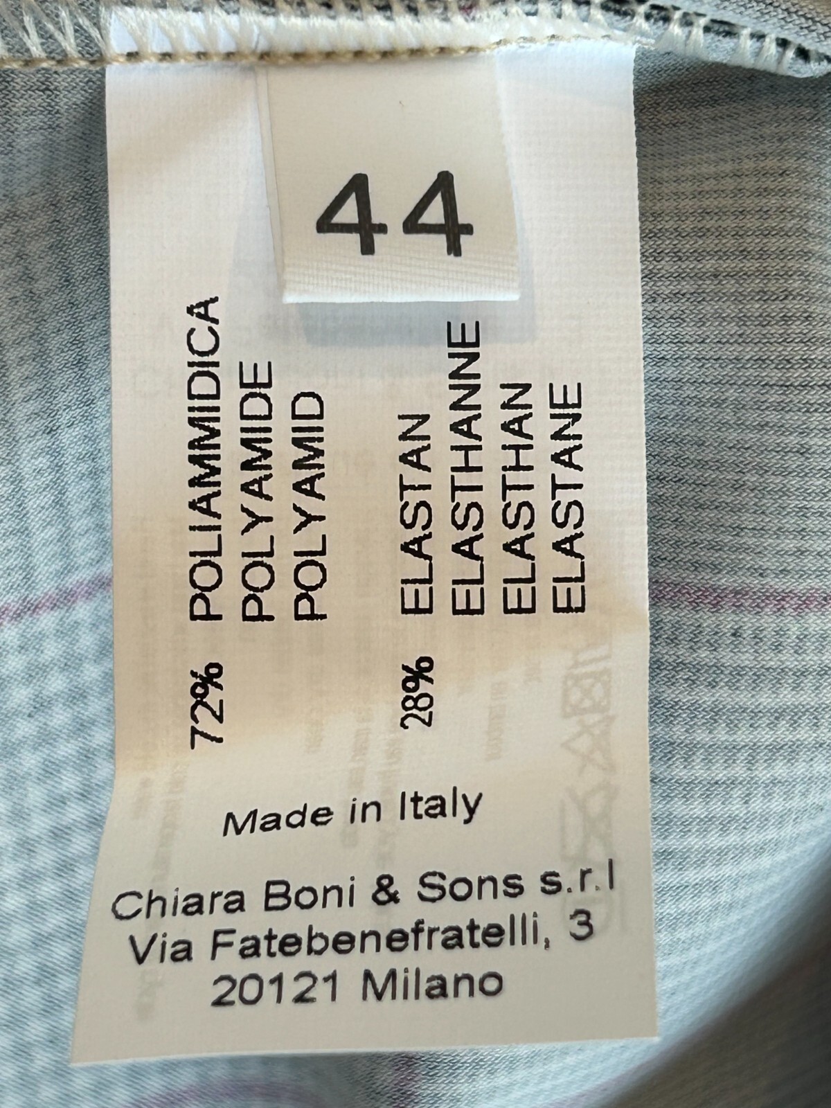 Pre-owned Chiara Boni Coschita Plaid Dress 8u.s./44it-lightweight Summer Fabric In Gray, Multi
