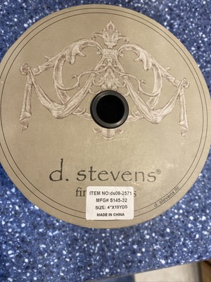 d stevens 4'' wired velvet ribbon brown/burgandy NIP free s/h