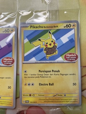 Pokemon TCG Indonesia Pikachu Batik set 4 pattern 101 154