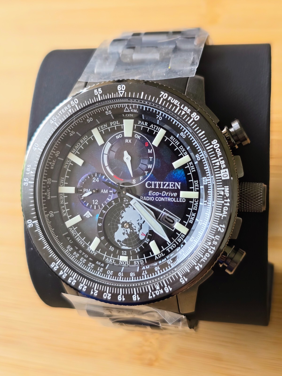 Pre-owned Citizen Limited Edition Promaster Geo Trekker By3005-56e World Time Watch