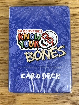 Dr. Bonyfide's KNOW YOUR BONES Standard 52 Deck Playing Cards Human Anatomy Fun