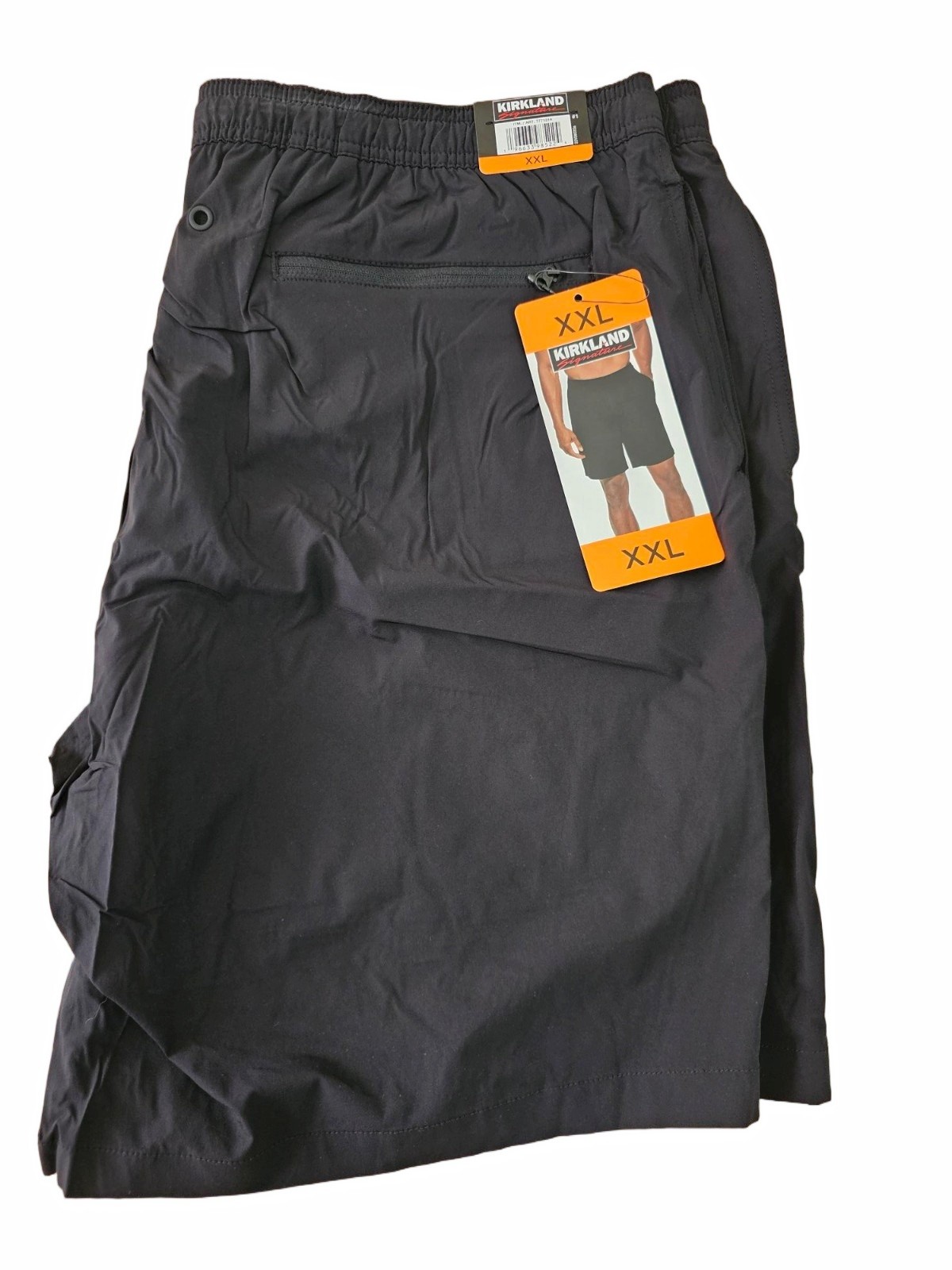 XXL / XX-Large - Black - Kirkland Signature Mens Stretch Swim Shorts Trunks