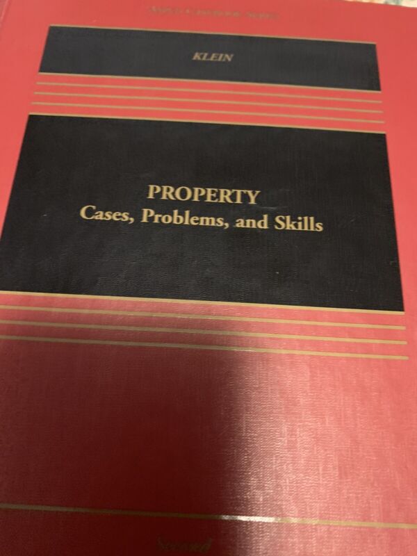 Aspen Casebook Ser.: Property : Cases, Problems, And Skills By Christine A....