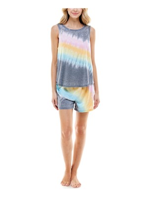 

ROUDELAIN Sets Grey Tie Dye Sleepwear без рукавов с круглым вырезом без рукавов, размер, Серый