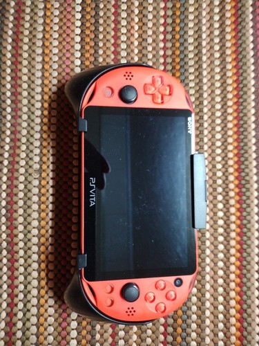 ps vita  psvita 　未使用　新品　　ネオンオレンジ　neon or USED PS Playstation vita Wi-Fi model NEON ORANGE with all