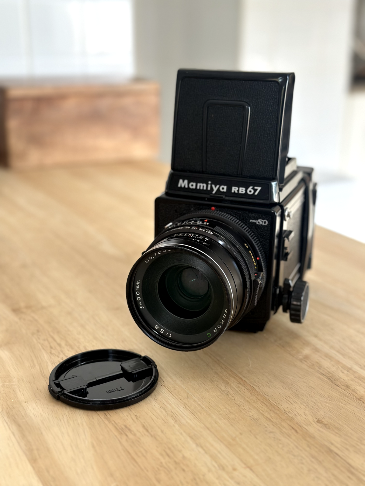Mamiya RB67 Pro SD + 120 Film Back + Sekor C 90mm f3.8 Lens