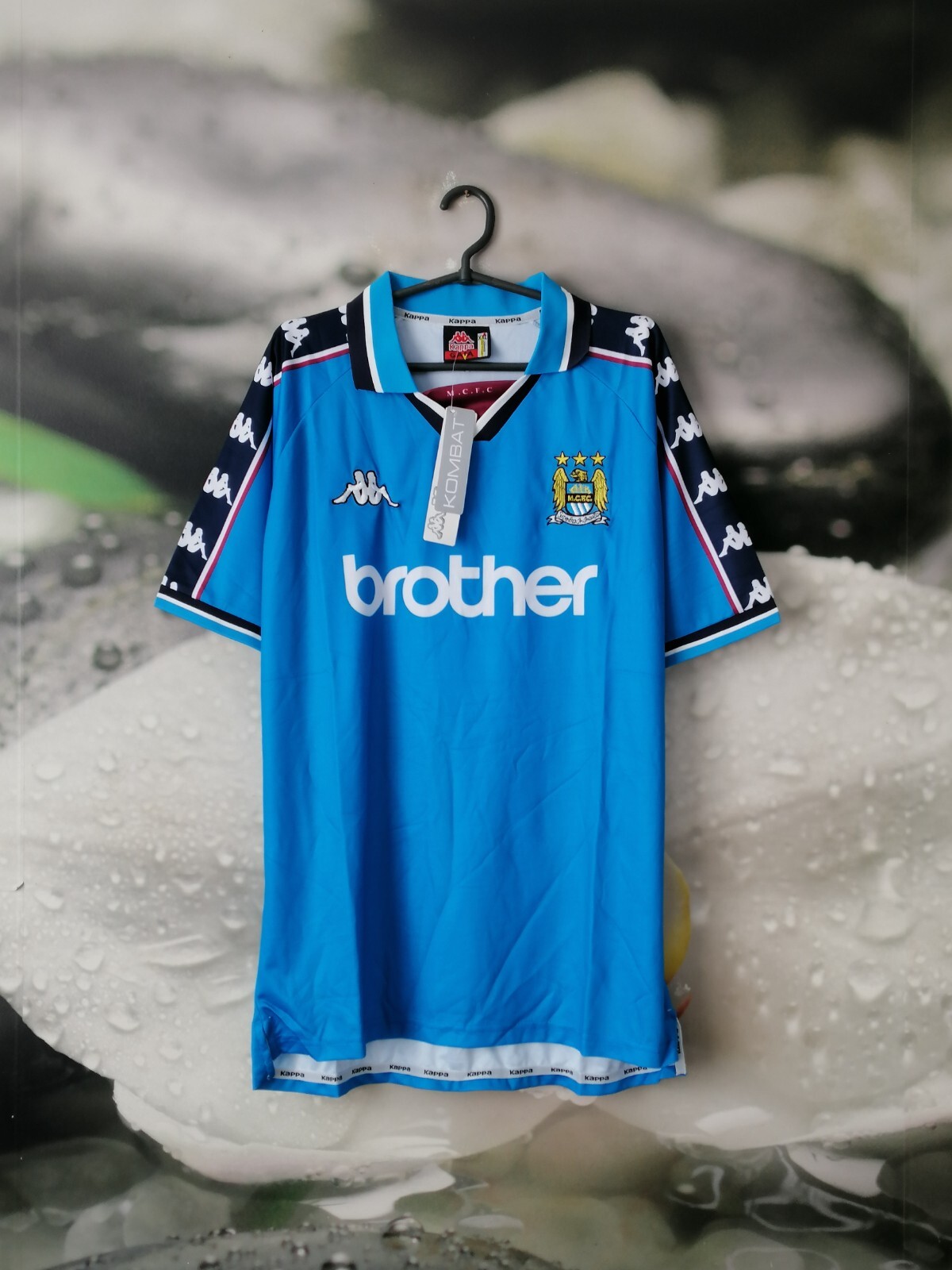 ウェア 1997-1999 Manchester City kappa brother Kappa Manchester City 1997/1998 Home Football Shirt Soccer