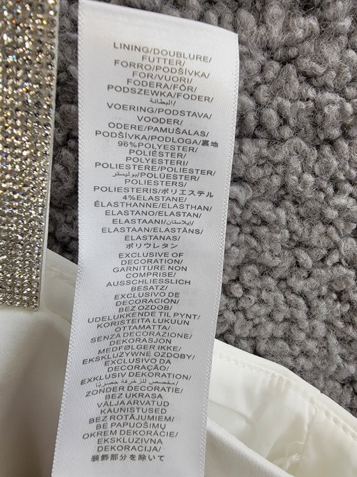 Liv Foster Embellished Twill Halter Midi Dress Women's 6 Ivory Back Zip Closure - Picture 15 of 18