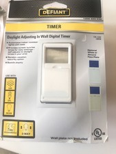 Defiant 5-amp In-wall Digital Timer W/ No Neutral Wire 7 Day