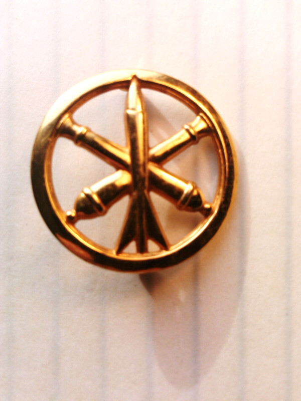 01577  Insigne De BÃ©Ret De L'Artillerie Drago