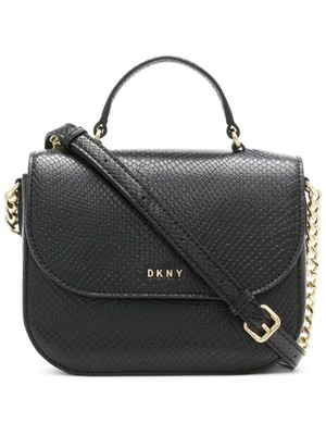 

Черная женская сумка через плечо Felicia с кожаной цепочкой и тисненым ремешком DKNY Felicia, Черный, R12EDO17