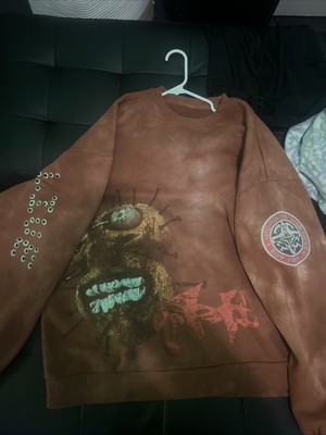 Travis Scott Circus Maximus UTOPIA Brown Crewneck Sweater XXL Official Merch