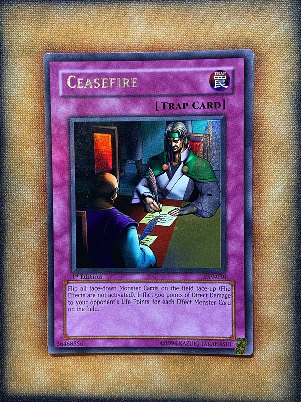 Yugioh Ceasefire PSV-030 Ultra Rare 1st Ed Double Eye Of Anubis