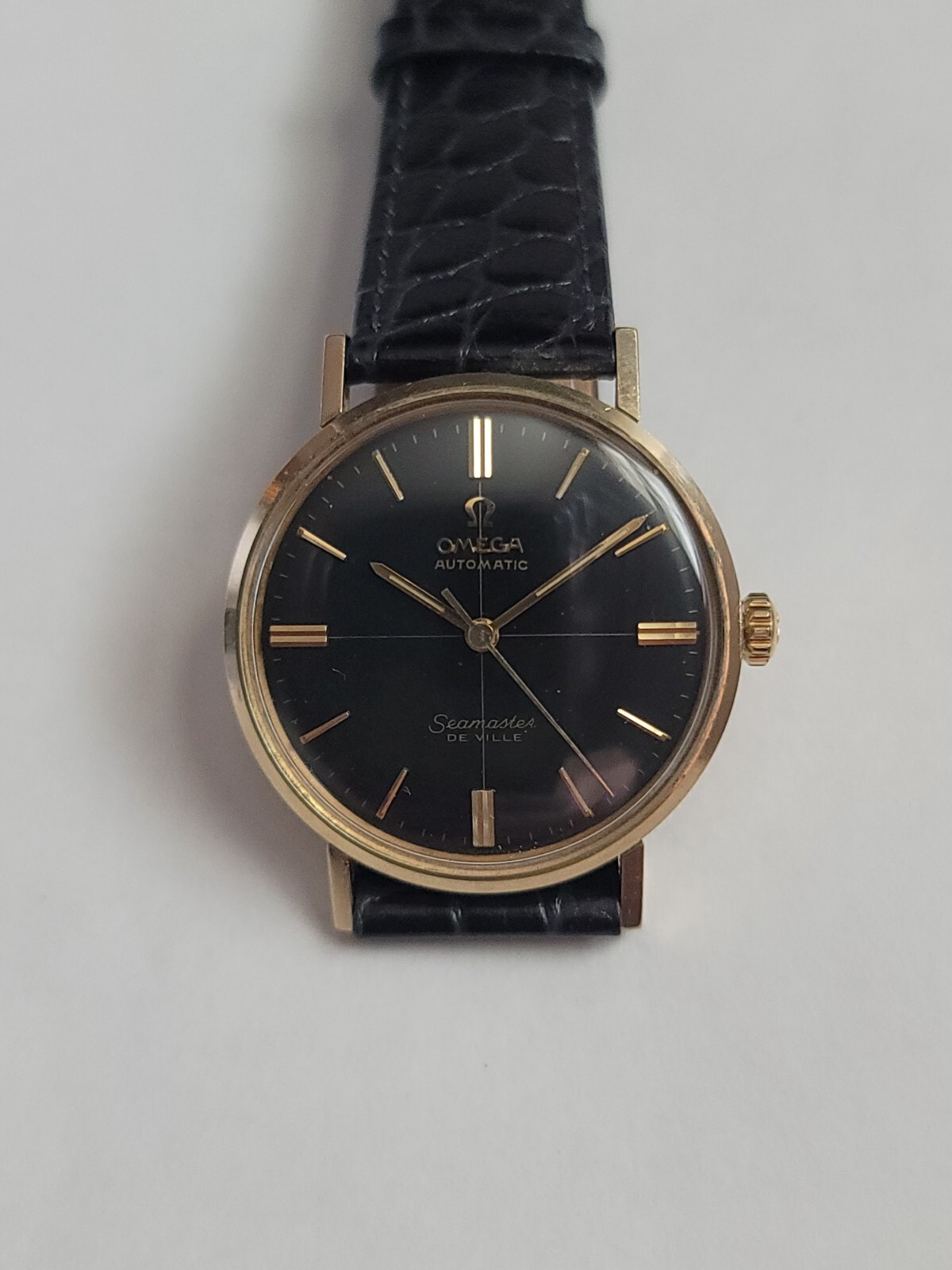 激安 超特価商店街  GOLD 14k OMEGA VINTAGE FILLED AUTOMATIC VILLE DE SEAMASTER 時計