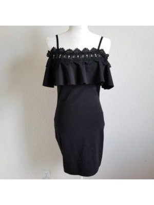 

BCX DRESS Женское темно-синее короткое вечернее облегающее платье с короткими рукавами для юниоров, Navy