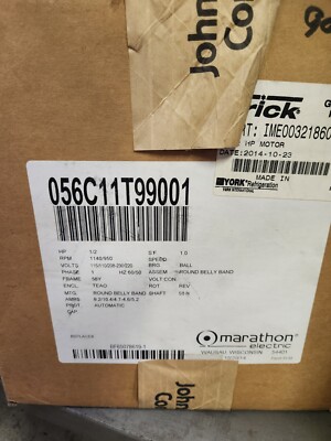 Imeco IME003218602 1/2hp 1ph Motor / Marathon 056C11T99001 *NOS*