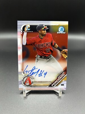 GERALDO PERDOMO 2019 BOWMAN CHROME 1st BOWMAN AUTO CPA-GP