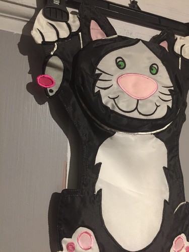 Mini Garden Flag 3D Sculpt ADORABLE Kitty W Mousse FREE FAST SHIPPING