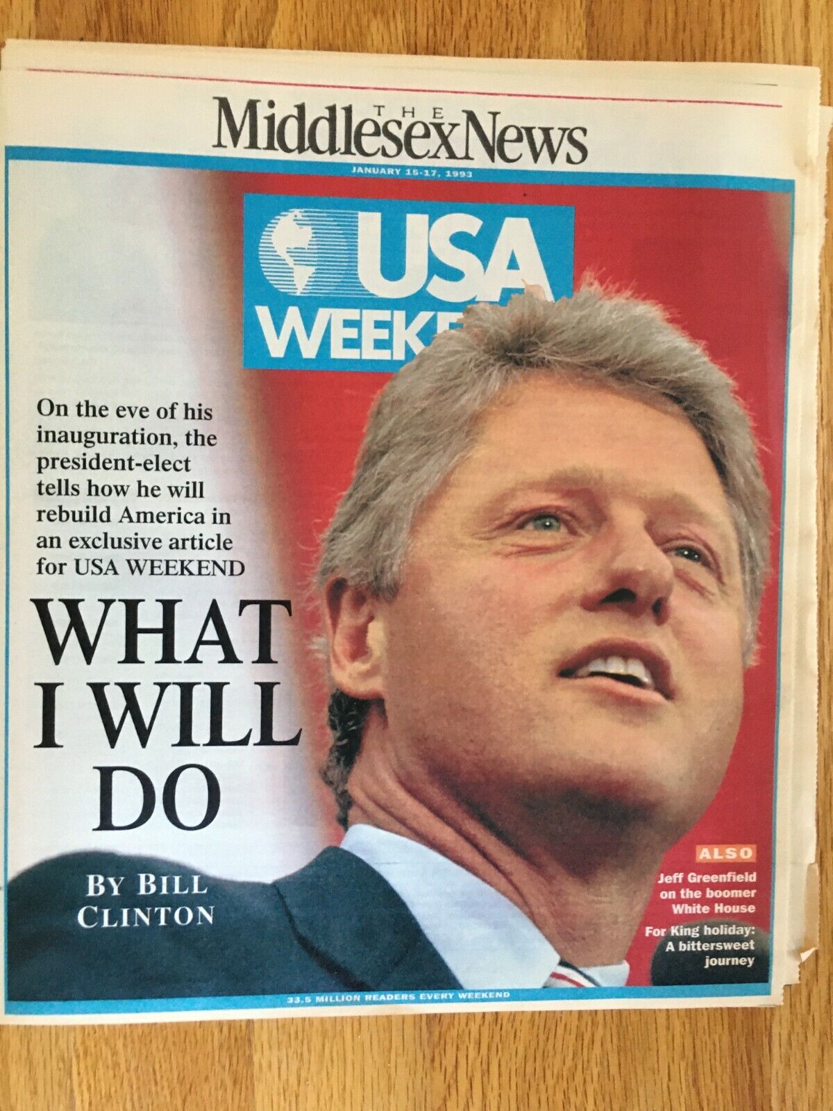 Bill Clinton Visit Framingham MA October 1994 Middlesex News T...