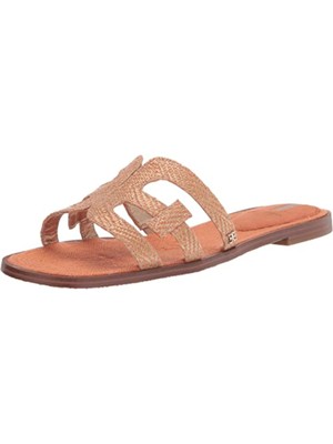 Женские кожаные шлепанцы с круглым носком Orange Bay SAM EDELMAN 5 M