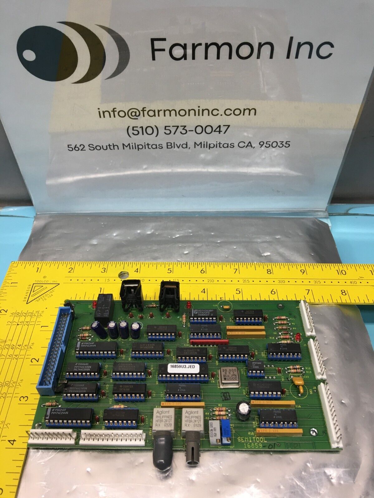 SEMITOOL 16859-01 FIBER OPTIC RECEIVER PCB BOARD, 148730 | eBay SEMITOOL 16859-01 FIBER OPTIC RECEIVER PCB BOARD, 148730 | eBay