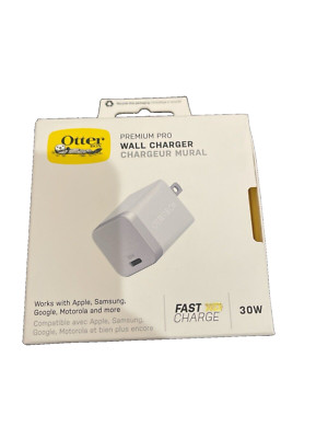 OtterBox Premium Pro White 30W USB-C High-Performance Fast Wall Mounted Charger