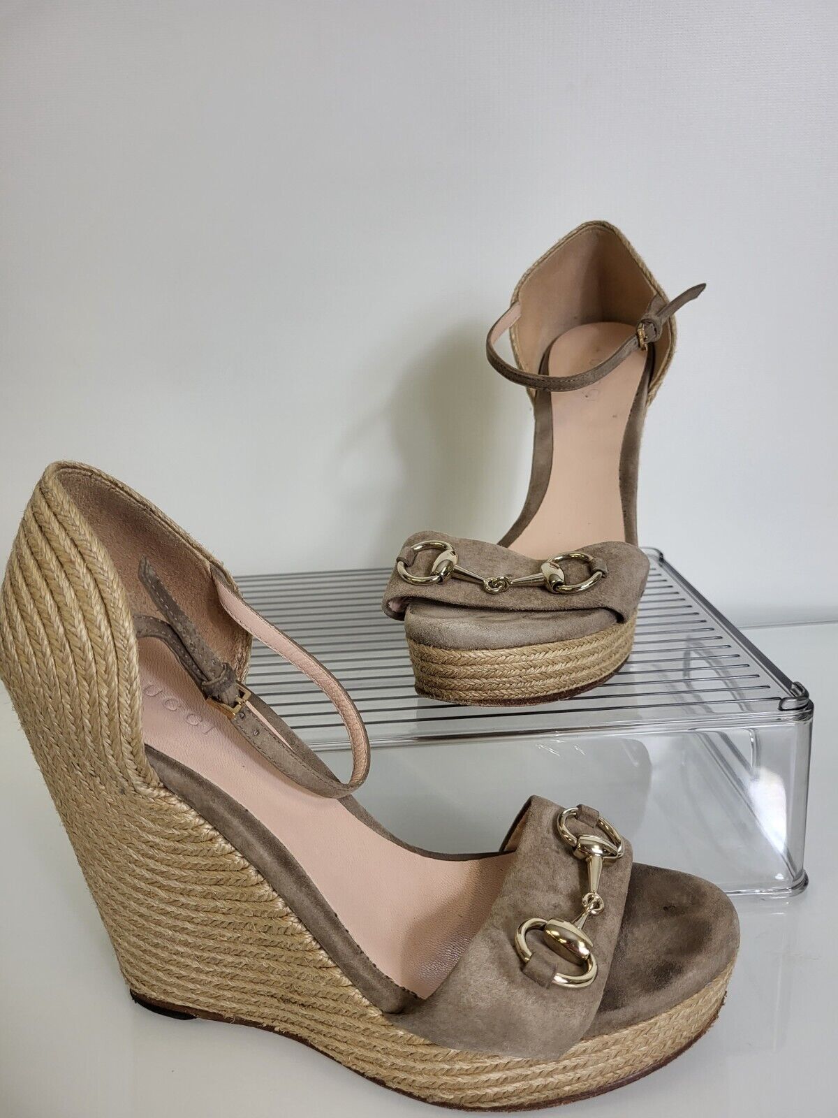 Gucci Espadrille Wedge Sandals Sz 36.5 (Read Description) | eBay Gucci Espadrille Wedge Sandals Sz 36.5 (Read Description) | eBay