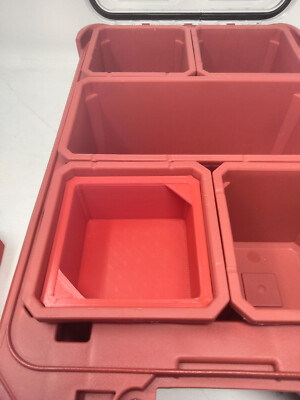 6 Red Storage Insert Tray for Milwaukee Packout Organizer