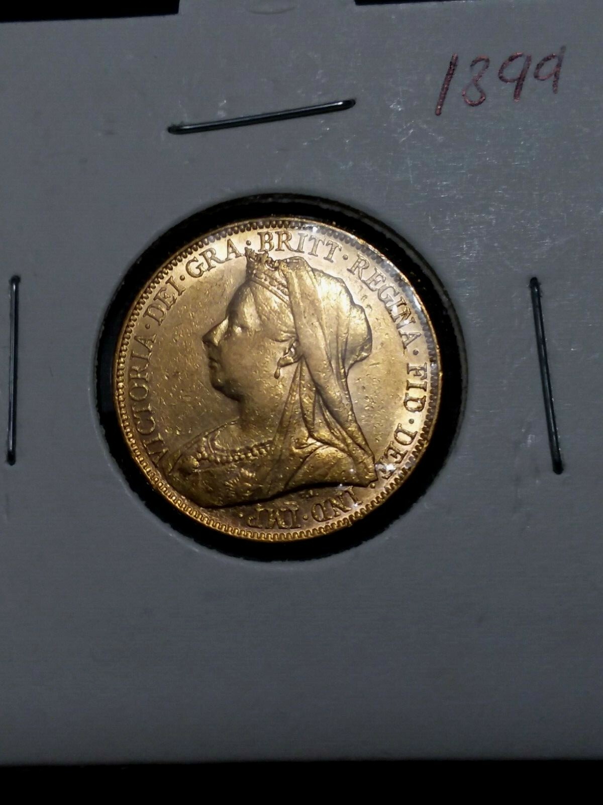 1899-M GOLD SOVEREIGN VICTORIA COIN