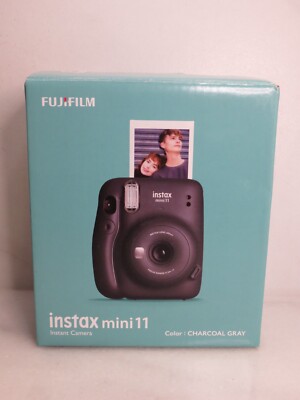 FUJIFILM INSTAX MINI 11  INSTANT CAMERA CHARCOAL GRAY BOXED **SEE DETAILS**