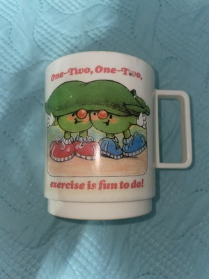 Avon SOMERSAULTS mug cup 1986 One-two, One-two exercise Is Fun To Do - Preowned