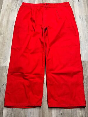 Vtg 80s 90s OP Ocean Pacific Red Tribal Cuff Pleated Pants Size 38 Surf Skater