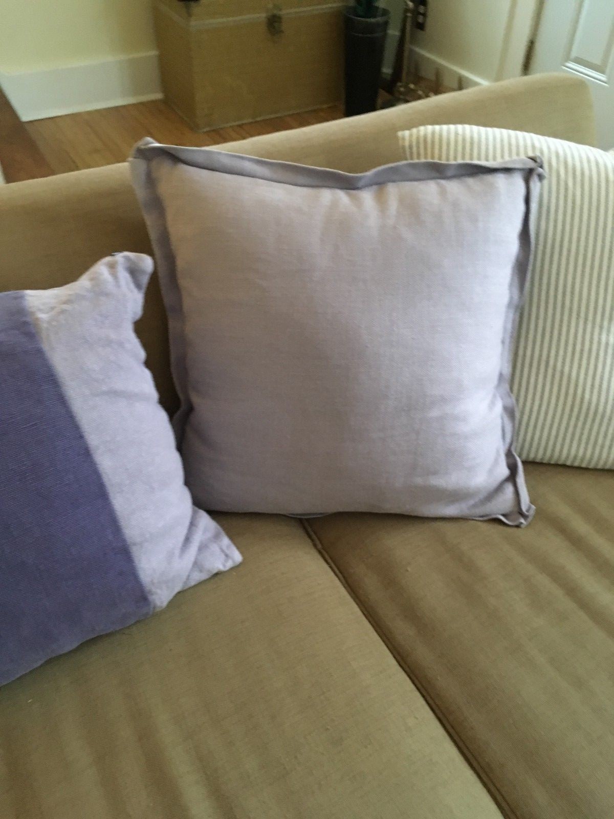 Linen Lavender Pillows --Wisteria brand