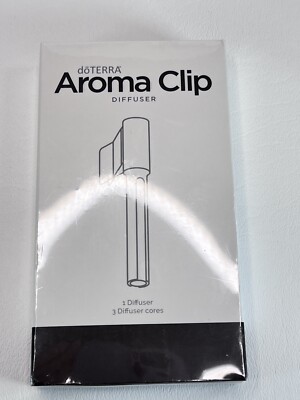 DoTerra AROMA CLIP DIFFUSER + 3 DIFUSSER CORES BRAND NEW SEALED PACKAGE