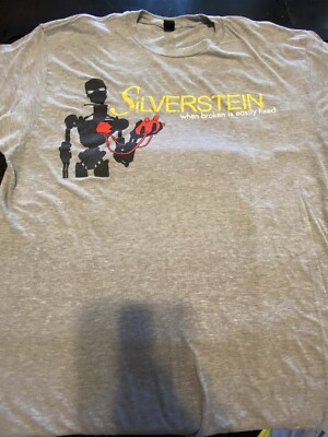 Silverstein T-Shirt XL Tultex Grey When Broken Is Easily Fixed Screamo Original 